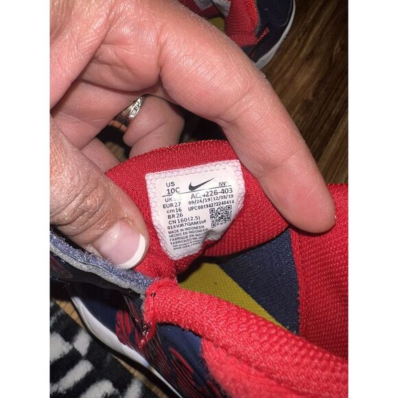 NEW Boy's 10c Nike TEAM HUSLE D9 (TD) Toddler Shoes‎ Sneakers AQ4226 403 Toddler - Picture 8 of 8